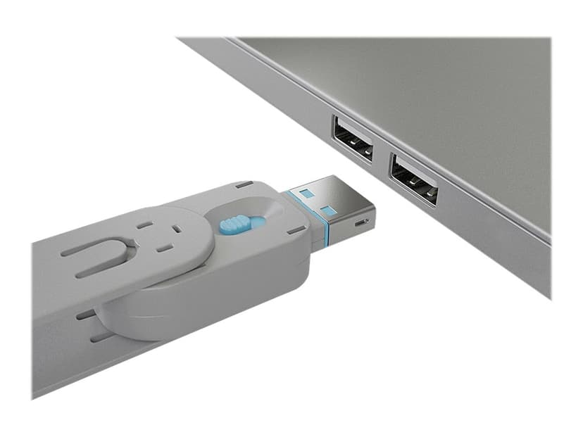Lindy Port Blocker USB Blue 4-pack