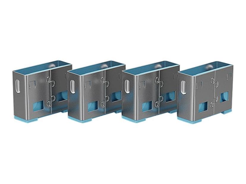Lindy Port Blocker USB Blue 4-pack