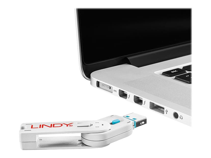 Lindy Port Blocker USB Blue 4-pack