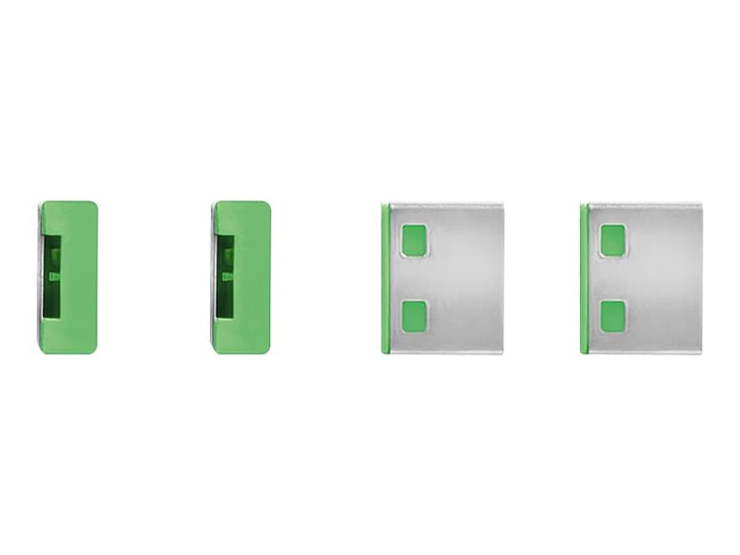 Lindy Port Blocker USB Green 4-pack