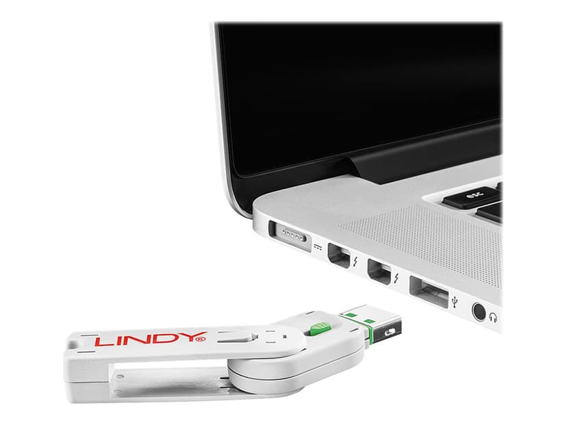 Lindy Port Blocker USB Green 4-pack