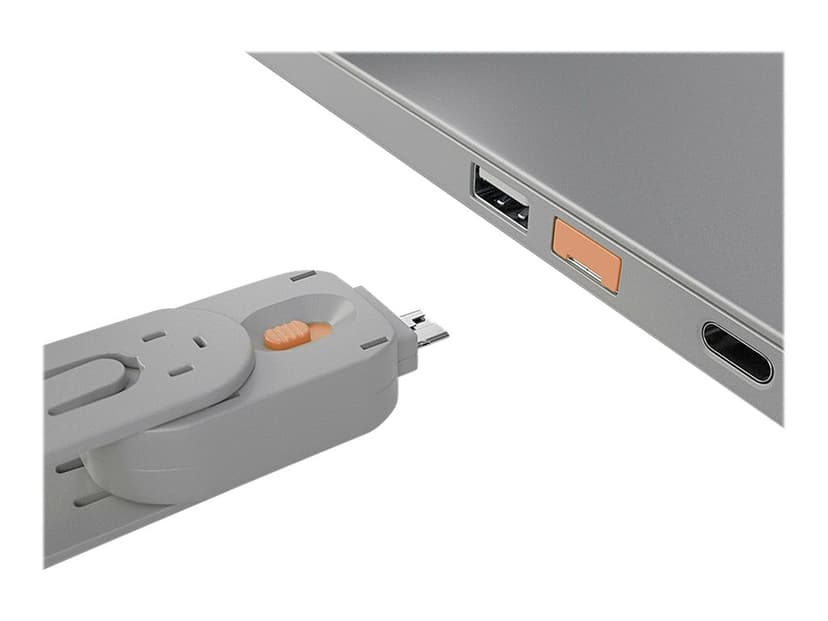 Lindy Port Blocker USB Orange 4-pack