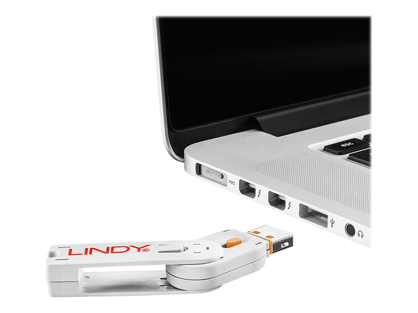 Lindy Port Blocker USB Orange 4-pack