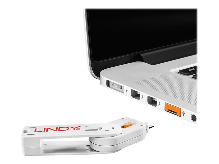 Lindy Port Blocker USB Orange 4-pack