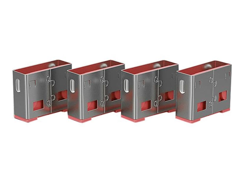 Lindy Port Blocker USB Pink 4-pack