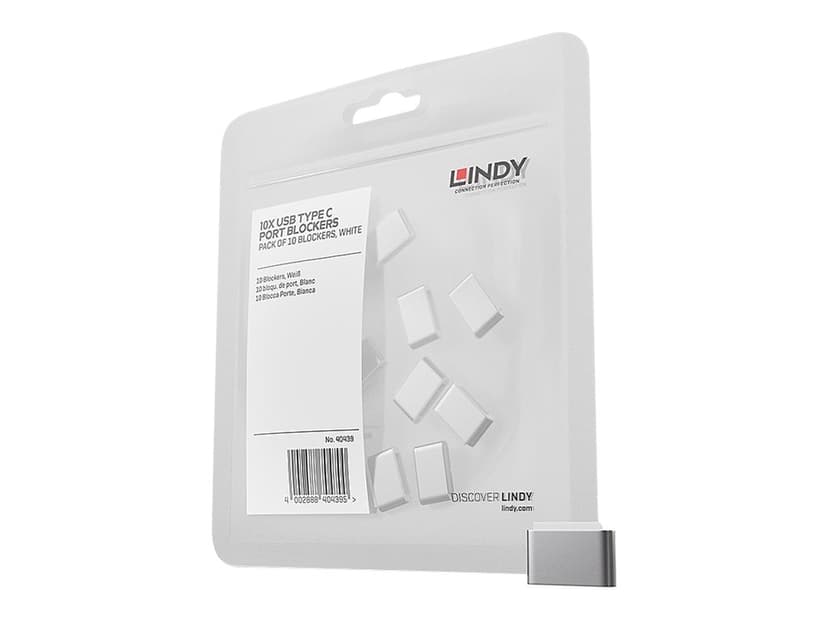 Lindy Port Blocker USB-C White 10-Pack Without Key