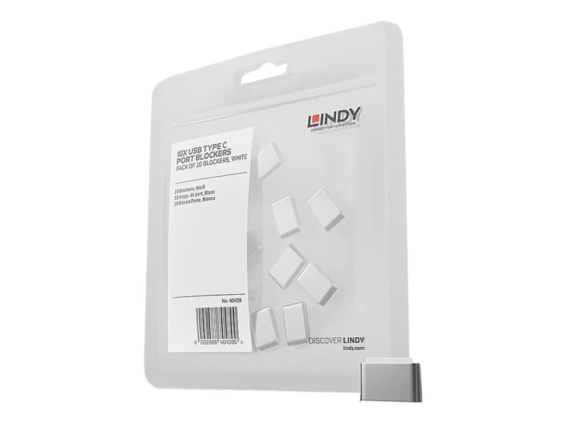 Lindy Port Blocker USB-C White 10-Pack Without Key
