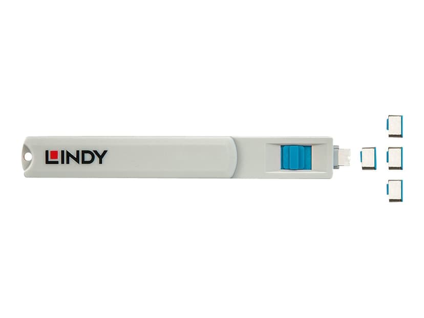 Lindy Port Blocker USB-C Blue 4-pack