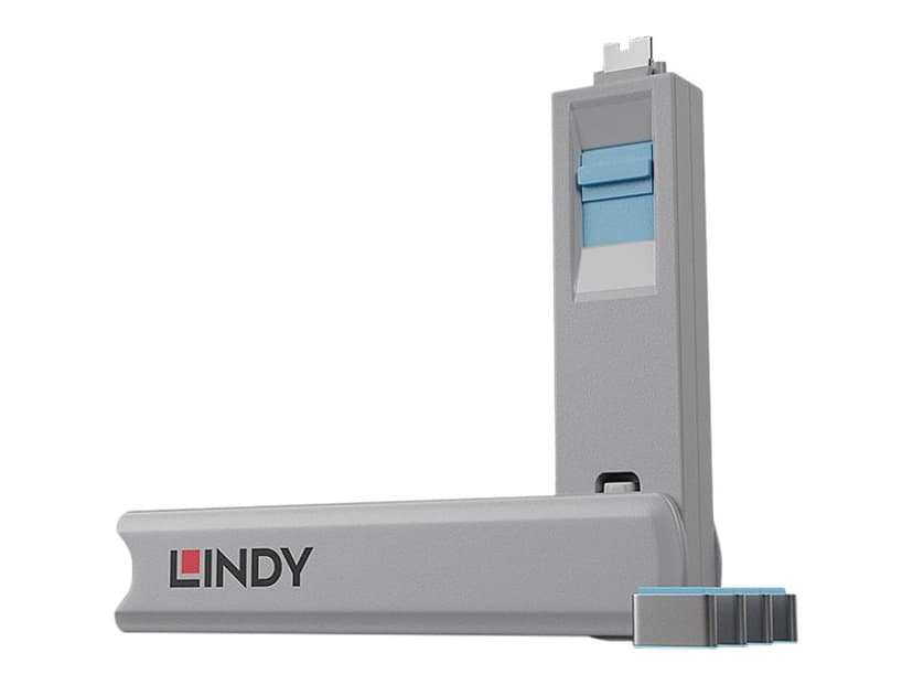 Lindy Port Blocker USB-C Blå 4-pack
