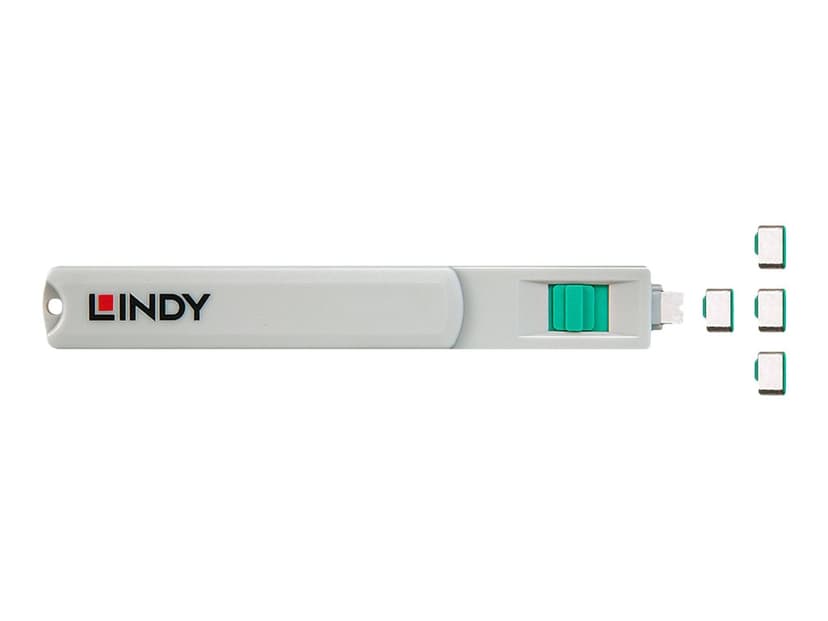 Lindy Port Blocker USB-C Grön 4-pack