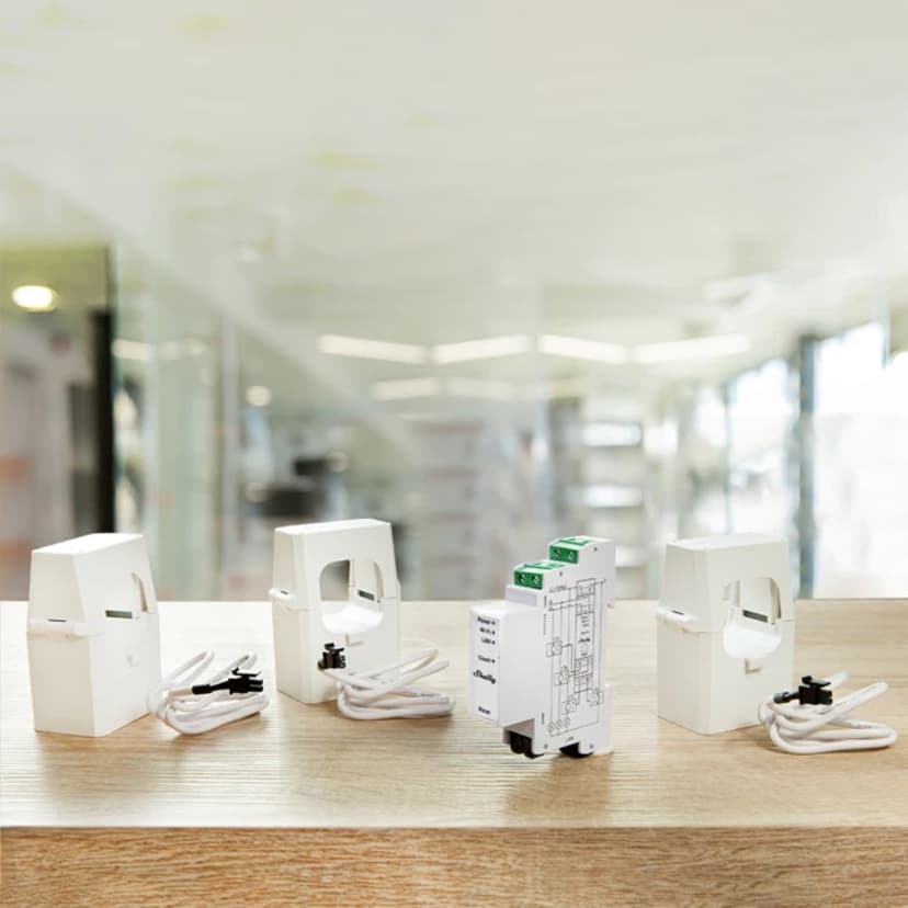 Shelly Pro 3EM trefas 400A Energimätning med WiFi och Ethernet