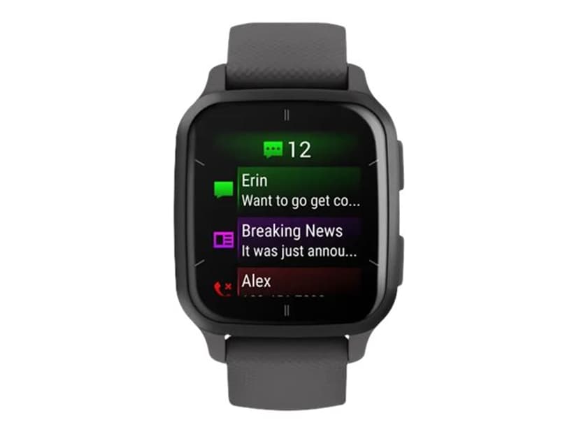 Garmin Venu Sq 2 3,56 cm (1.4") AMOLED 40 mm Digitalt Berøringsskjerm Grå GPS