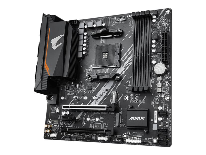 Gigabyte B550M AORUS ELITE Socket AM4 Micro ATX Hovedkort