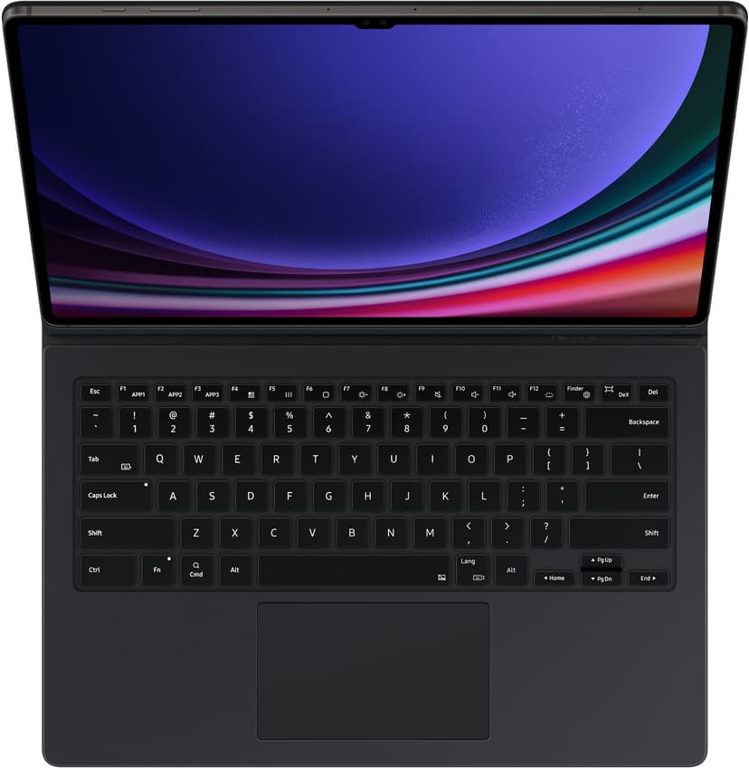 Samsung Book Cover Keyboard Pohjoismainen Musta
