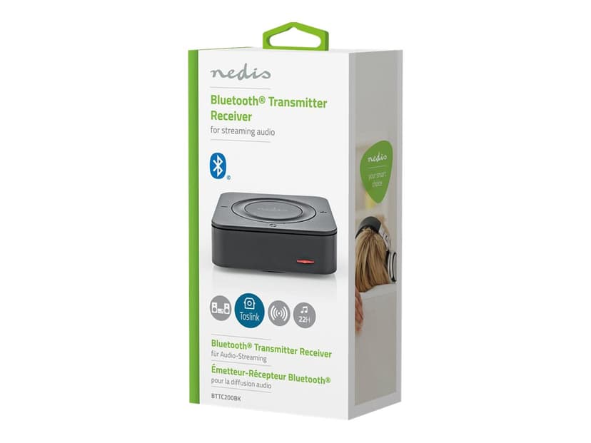 Nedis BTTC200BK Bluetooth musikk mottaker 10 m Sort