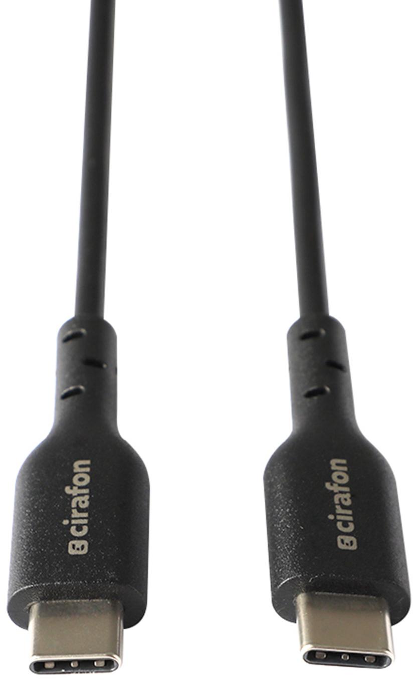 Cirafon CFPS-CC-BLACK USB-kabel 0,15 m USB 2.0 USB C 0.15m USB C USB C Sort