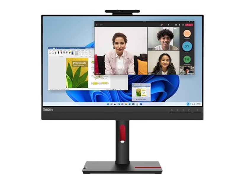 Lenovo ThinkCentre Tiny-In-One 24 LED display 60,5 cm (23.8") 1920 x 1080 piksler Full HD Sort 23.8" 1920 x 1080pixels IPS 16:9 60Hz
