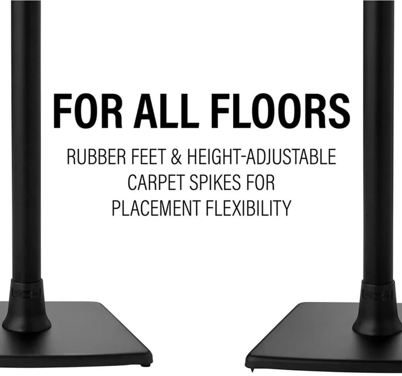 Sanus Floor Stand For Sonos Era100 Single Black