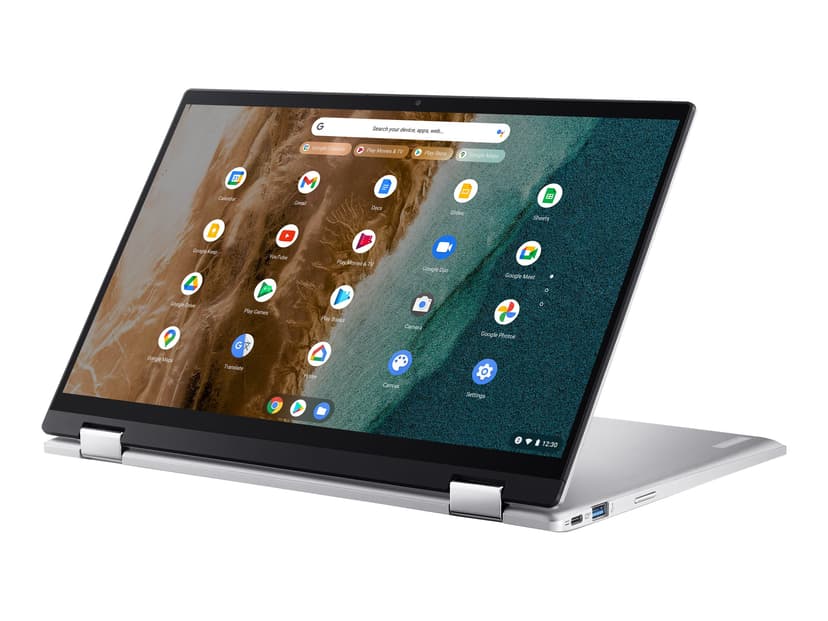 Acer Chromebook Spin 514 CP514-2H-597C Intel® Core™ i5 i5-1130G7 35,6 cm (14") Touchscreen 8 GB LPDDR4x-SDRAM 256 GB SSD Wi-Fi 6 (802.11ax) ChromeOS Zilver Core i5 8GB 256GB 14"