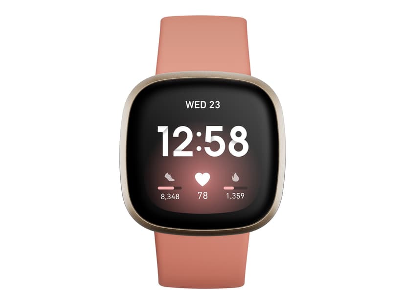 Fitbit Versa 3 Pink Clay/Soft Gold - (Kuppvare klasse 2)