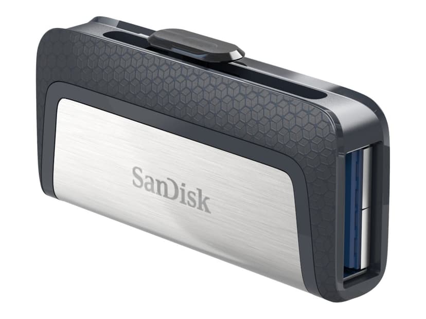 SanDisk Ultra Dual 256GB USB Type-A / USB Type-C Harmaa, Hopea