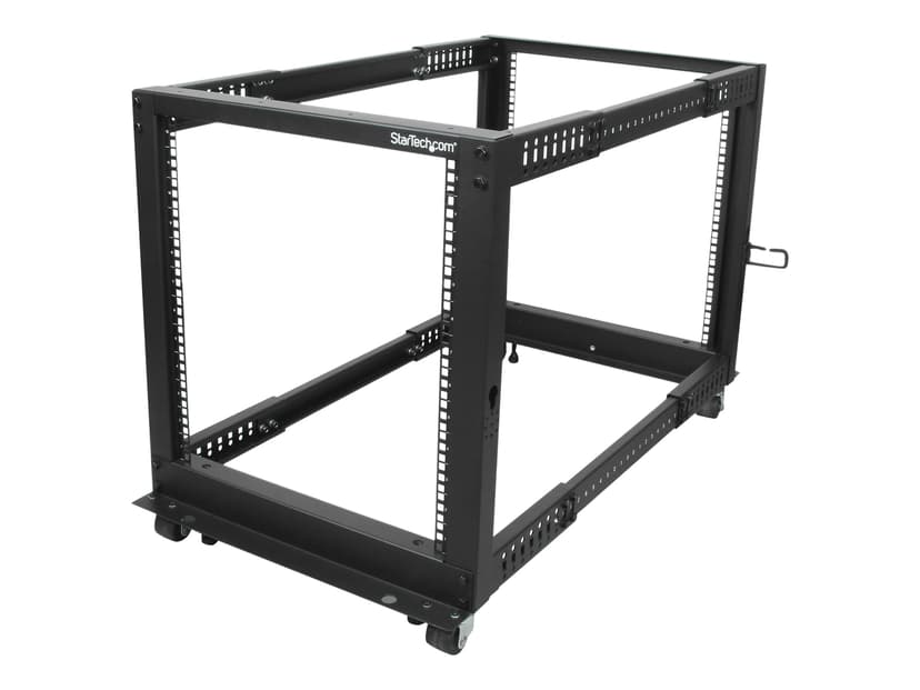 Startech 12U Adjustable Depth Open Frame 4 Post Server Rack