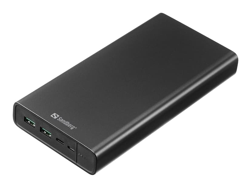 Sandberg Powerbank USB-C PD 142, 38400Wh Sort