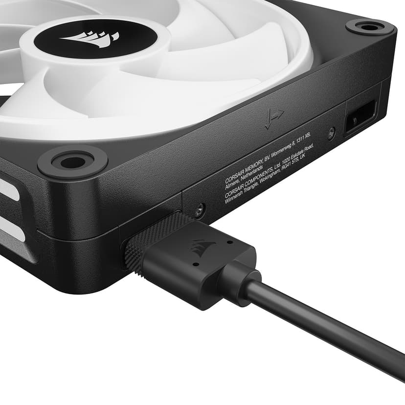 Corsair ICUE Link QX120 120MM MAG Dome RGB STRT KIT Ventilator Zwart