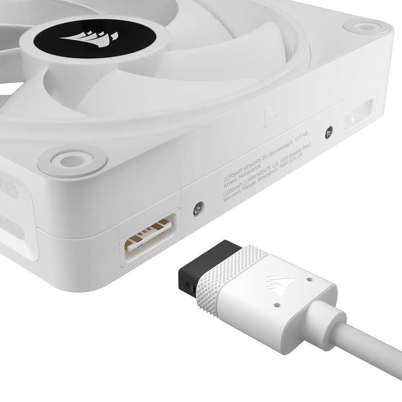 Corsair ICUE Link QX120 120MM MAG Dome RGB STRT KIT Fläkt Vit