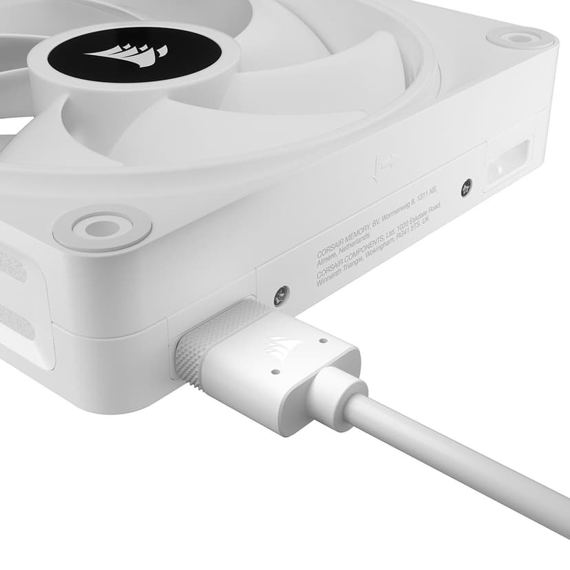 Corsair ICUE Link QX120 120MM MAG Dome RGB STRT KIT Fläkt Vit