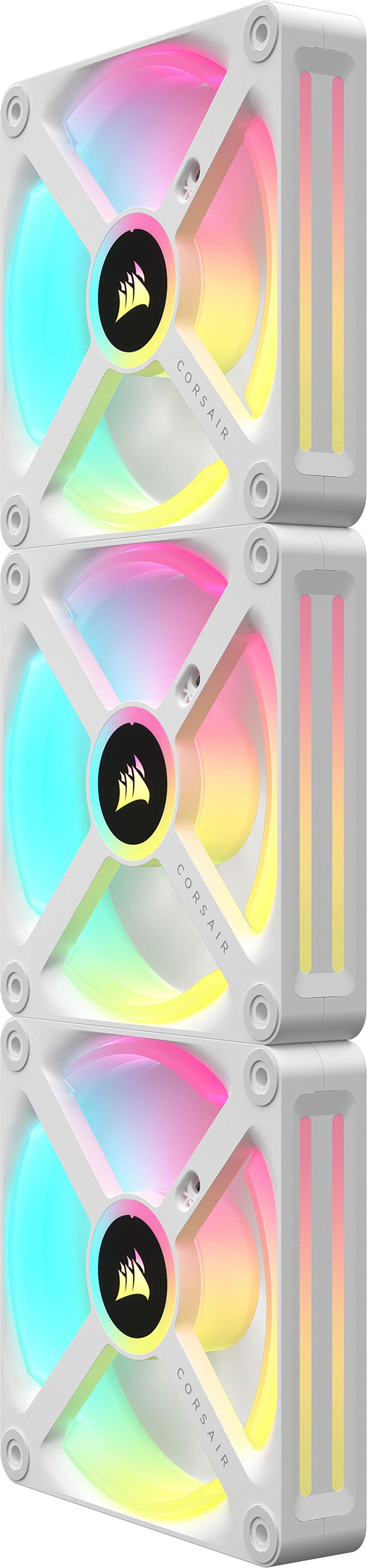 Corsair ICUE Link QX120 120MM MAG Dome RGB STRT KIT Fläkt Vit