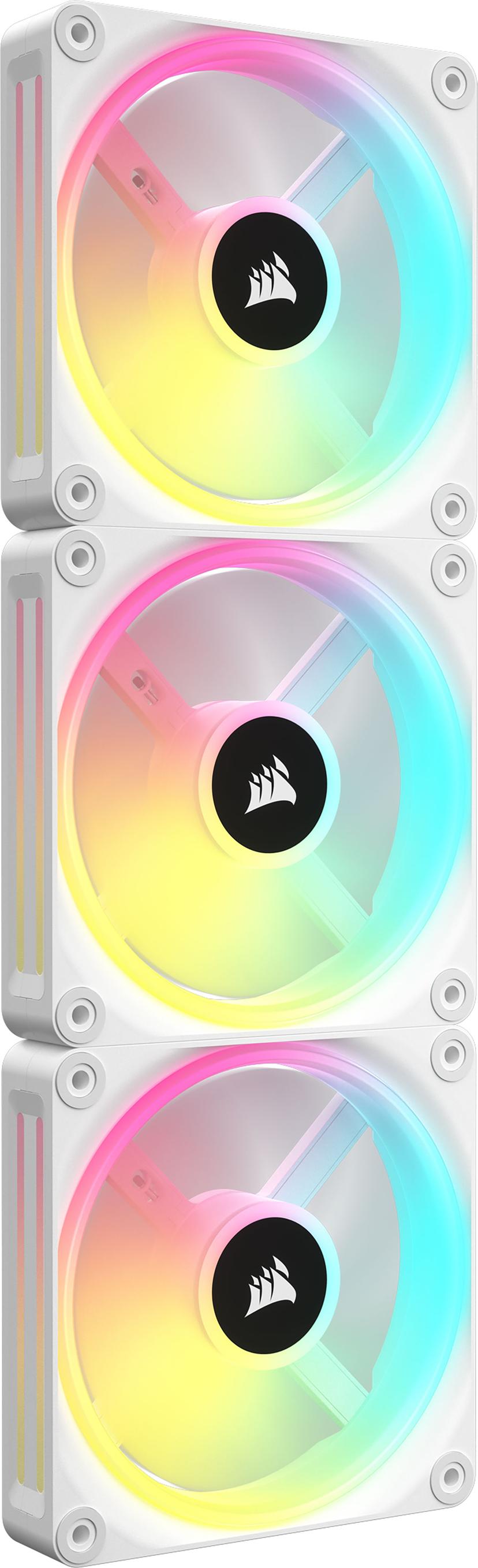Corsair ICUE Link QX120 120MM MAG Dome RGB STRT KIT Fläkt Vit
