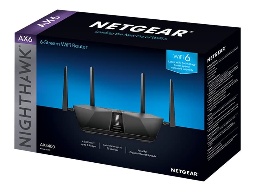Nighthawk Router Rax 29 Netgear Nighthawk RAX50 WiFi 6 Router - (Outlet-vare klasse 2) (RAX50 ...