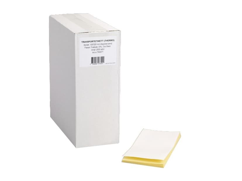 Gilford Forsendelsesetiketter STE DT 105x220mm Fanfold DHL 2000stk alternative to TR007T