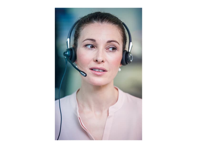 Jabra Biz 2400 II QD Duo UNC Stereo Sølv, Svart