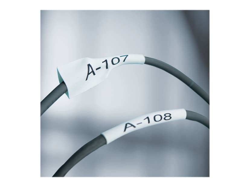 Dymo Tape Krympslang 6mm Svart/Vit - XTL