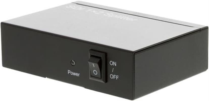 Delta SDI-splitter 1:2 3G/HD-SDI 1080P 12 BIT BNC metal