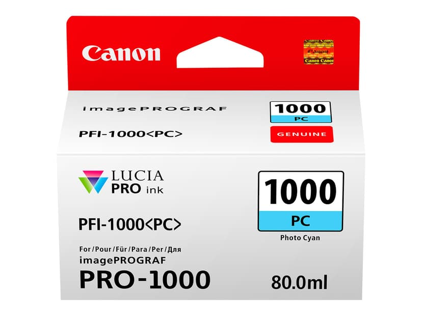Canon Bläck Foto Cyan PFI-1000 PC - IPF-1000
