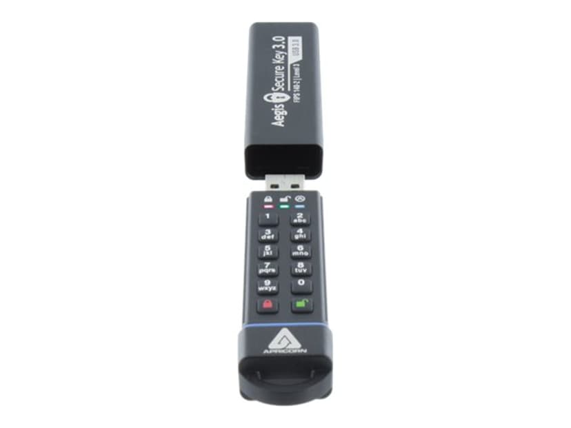Apricorn Aegis Secure Key 3.0 30GB USB-A Svart
