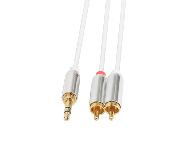 Prokord Ljudkabel 5m 3,5mm 2 x RCA