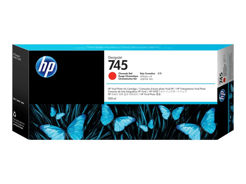 HP Bläck Chromatic Röd No.745 300ml - Z2600/Z5600