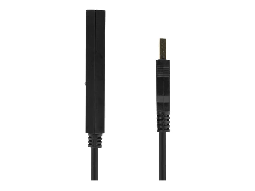 Deltaco USB2-EX7M 7m USB-A USB-A Musta