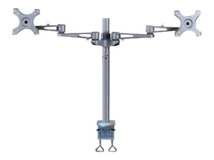 Neomounts Full Motion Dual Desk Mount (clamp) for two 10-27" Monitor Screens, Height Adjustable