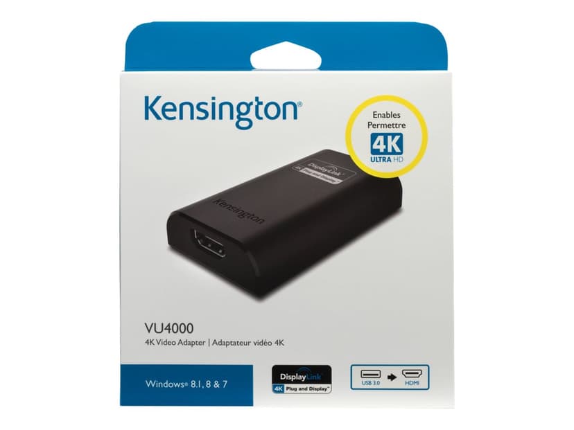 Kensington VU4000 4K Video Adapter ekstern videoadapter