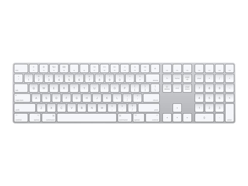 Apple Magic Keyboard With Num Bluetooth DK Kabel & trådløs Dansk