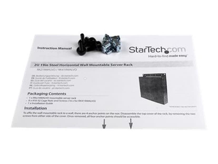 Startech 2U 19" Horisontellt väggstativ för server