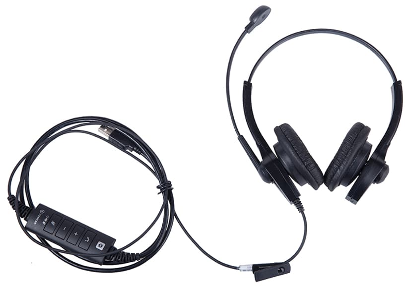 Voxicon UC610 Duo Noise Cancelling Stereo USB-A Zwart