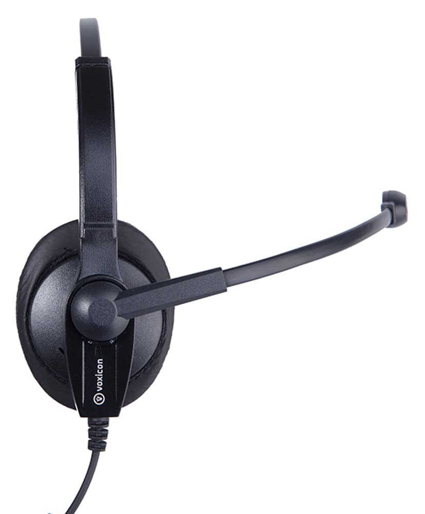 Voxicon UC610 Duo Noise Cancelling Stereo USB-A Sort