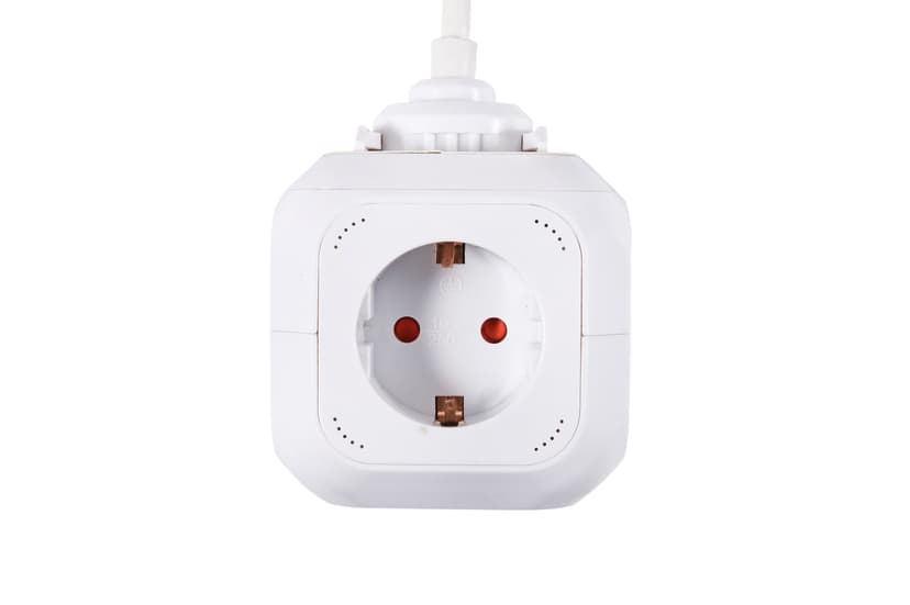 Prokord Power Cube 4X Socket + 2xUSB 2.1 mAh 1.5m - White