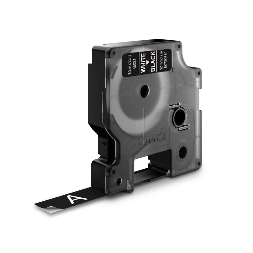 Dymo Tape D1 12mm Vit/Svart